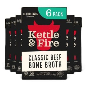 Kettle & Fire Healthy Organic Bone Broth, 6-Pack