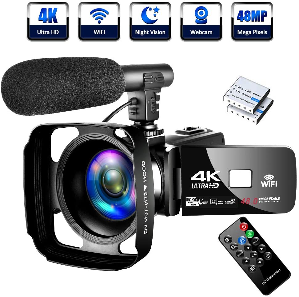 Lincom Tech Full HD 1080 4K Digital Video Camcorder