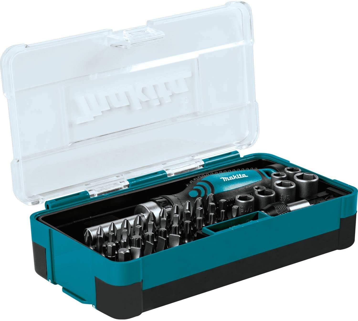 Makita B-50289 Multi-Bit Carrying Case Ratcheting Screwdriver Set, 47-Piece