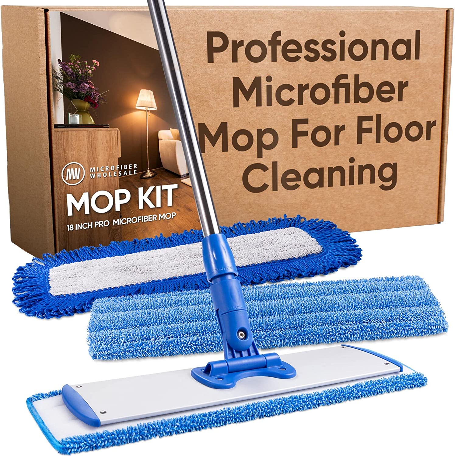 Microfiber Wholesale Professional Adjustable Microfiber Mop