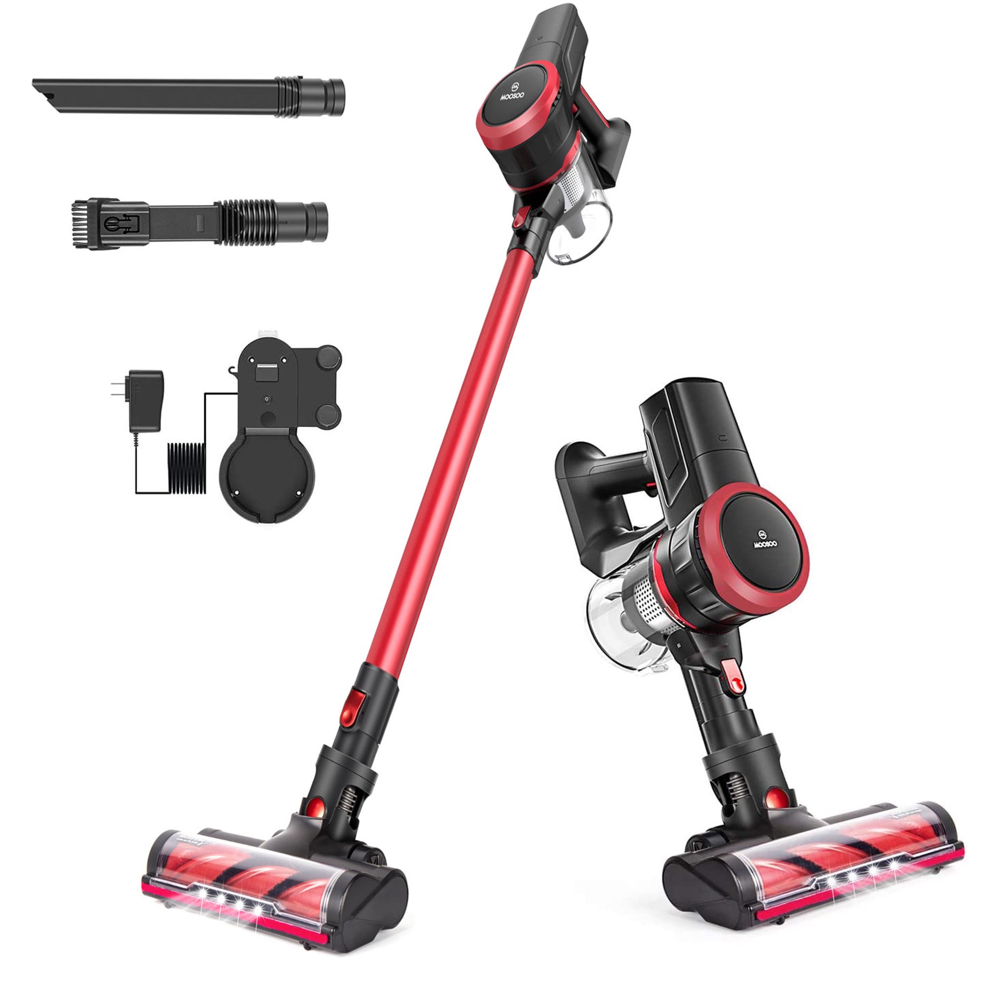 MOOSOO Strong Suction 2-In-1 Ultra-Quiet Cordless Vacuum For Workshop