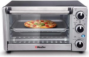 Mueller Austria Even Toast Built-In Timer Toaster Oven