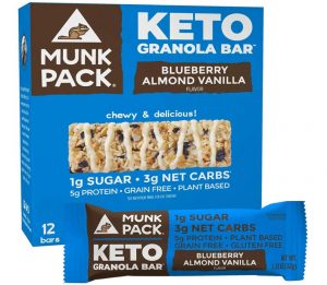 Munk Pack Vegan Keto & Paleo Granola Bars, 12-Count
