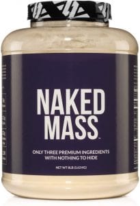 NAKED Nutrition NAKED Mass Weight Gainer Protein Powder, 8-Pound
