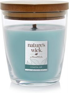 Nature’s Wick Natural Wood Wick Glass Jar Candle