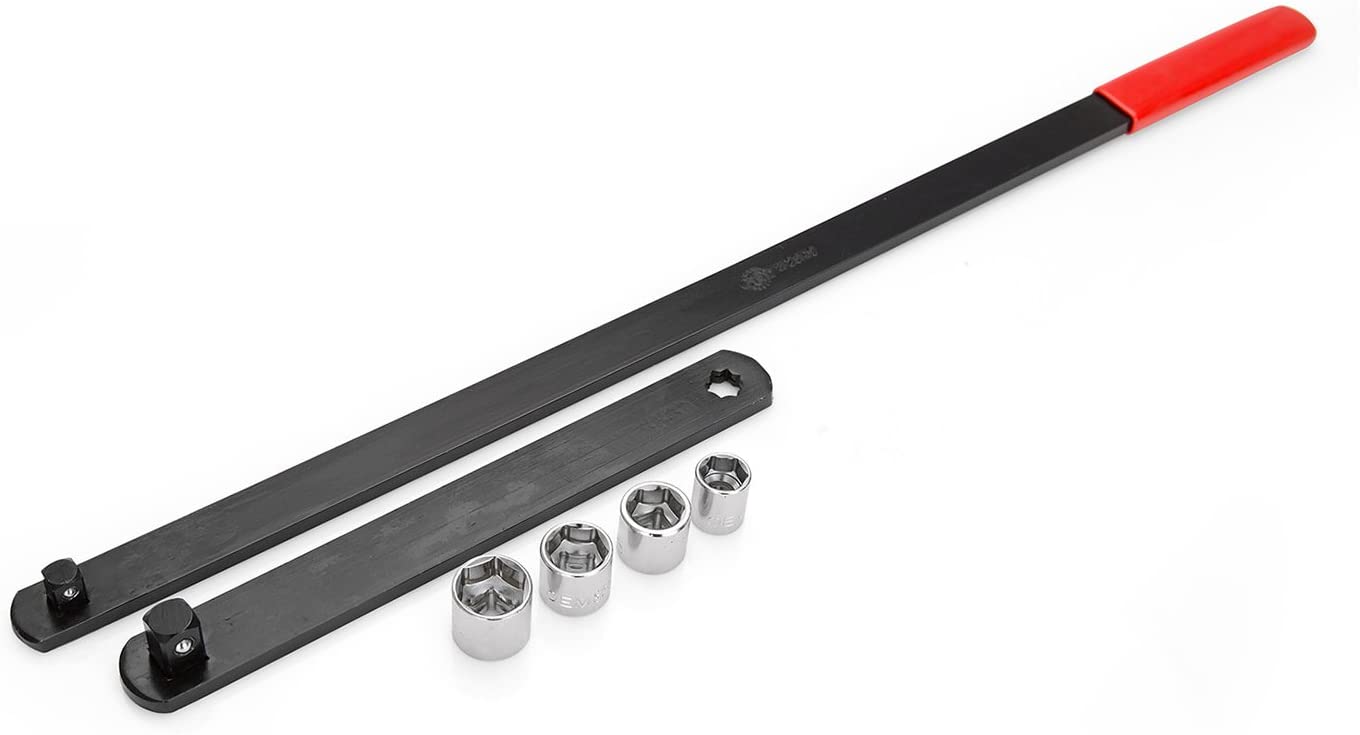 8milelake 16PC Serpentine Belt Adjuster Tightener Wrench Tool Set Universal 3/8 1/2 Drive