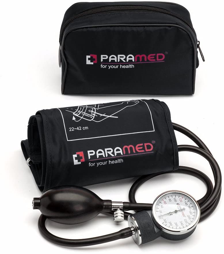 Paramed Aneroid Sphygmomanometer & Durable Carrying Case Blood Pressure Monitor