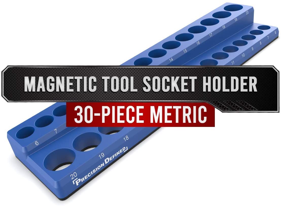 Precision Defined Metric Magnetic Socket Organizer