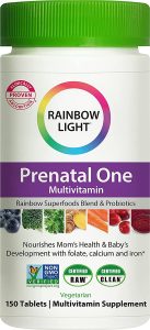 Rainbow Light Certified Raw Prenatal Vitamin, 150-Count