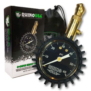 Rhino USA No Leak Tire Pressure Gauge
