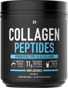 Sports Research Unflavored Collagen Peptides Powder, 16-Ounce