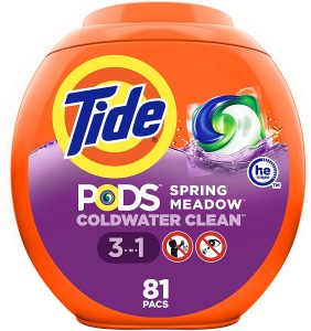 Tide Pods 3-In-1 Meadow Scent Laundry Detergent, 81-Count