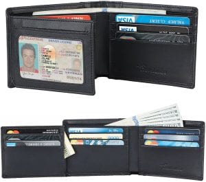 Travelambo Bifold Left ID RFID Travel Wallet