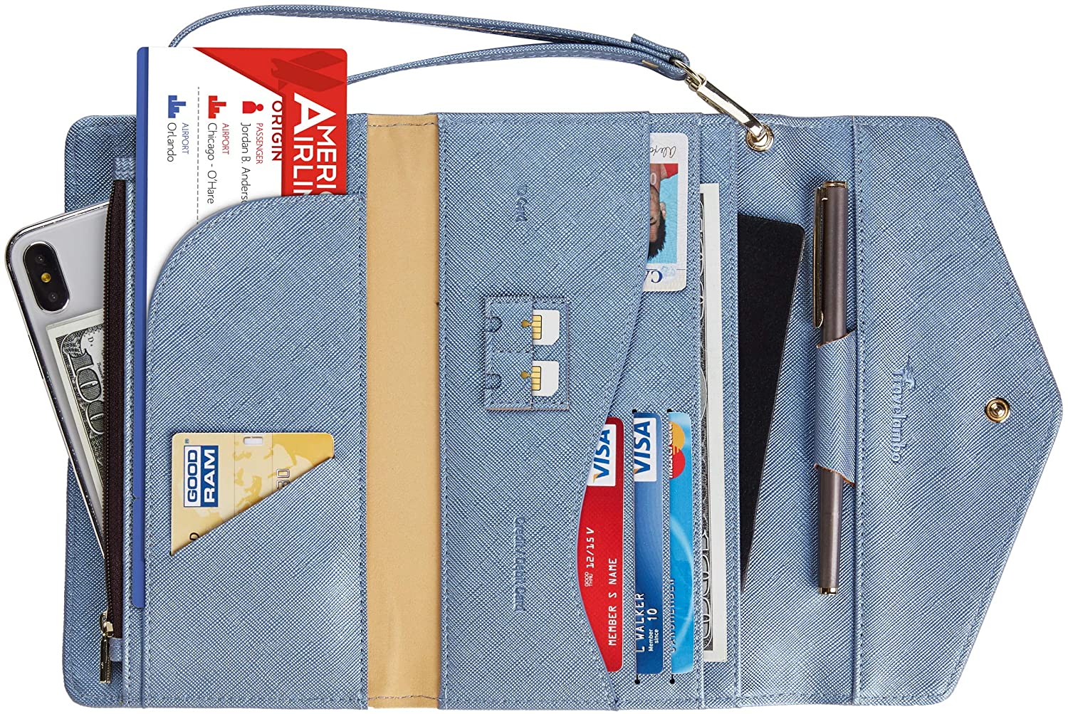 Travelambo RFID Passport Holder & Travel Wallet