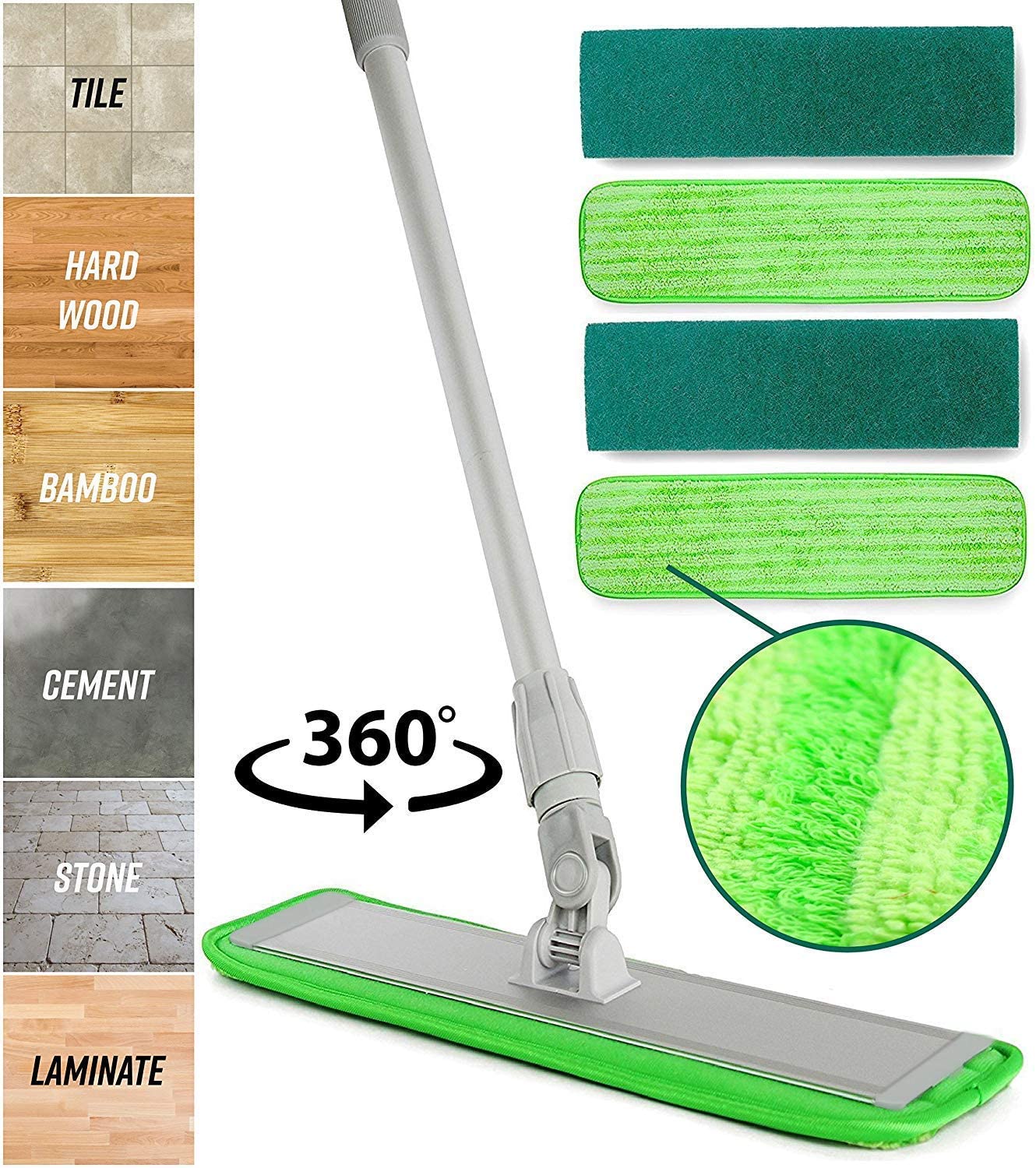 Turbo Microfiber Washable Microfiber Mop Cleaning System