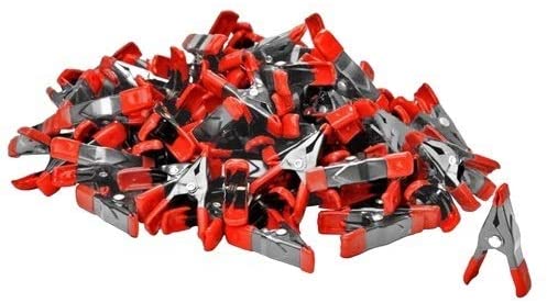 Wideskall 2-Inch Mini Metal Spring Clamp, 60-Count