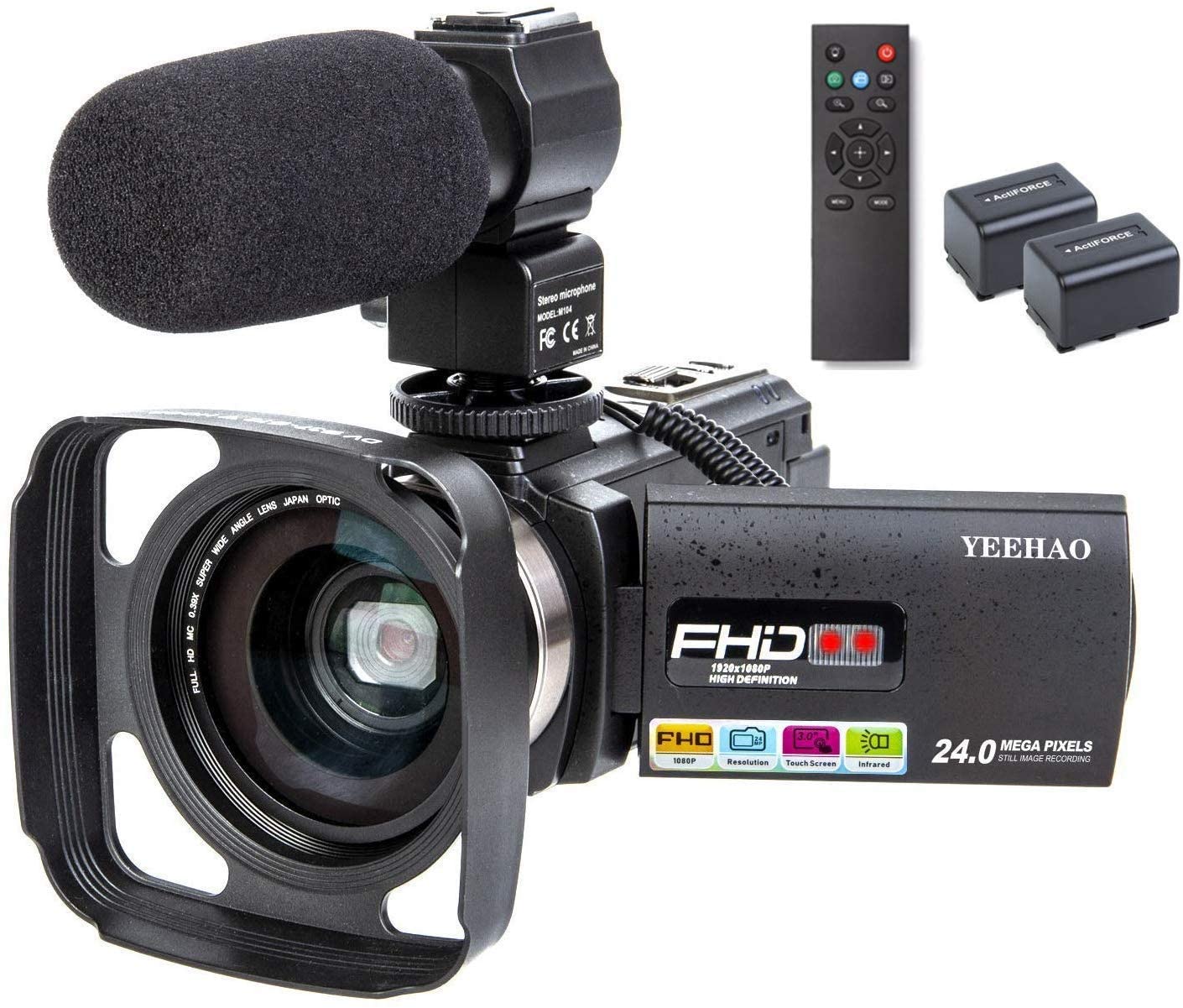 YEEHAO Professional Lens Tripod Camcorder