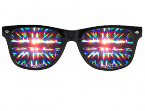 EmazingLights Trippy Prism Party Rave Glasses
