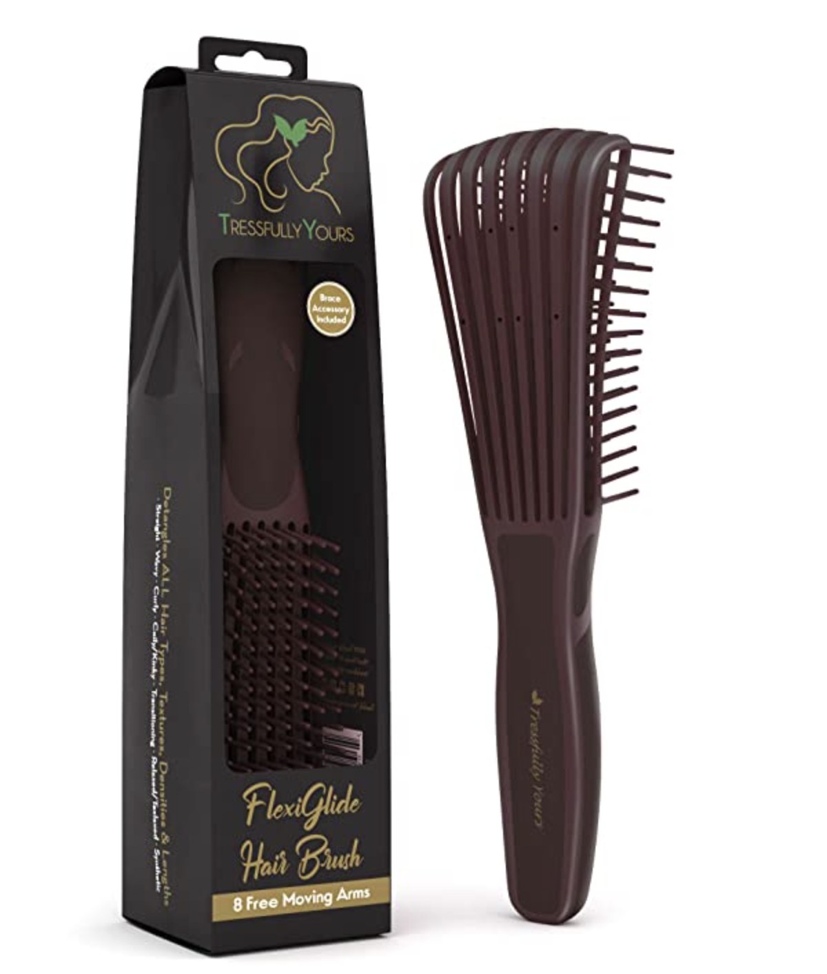 Tressfully Yours FlexiGlide Rubber Brush For Curly Hair