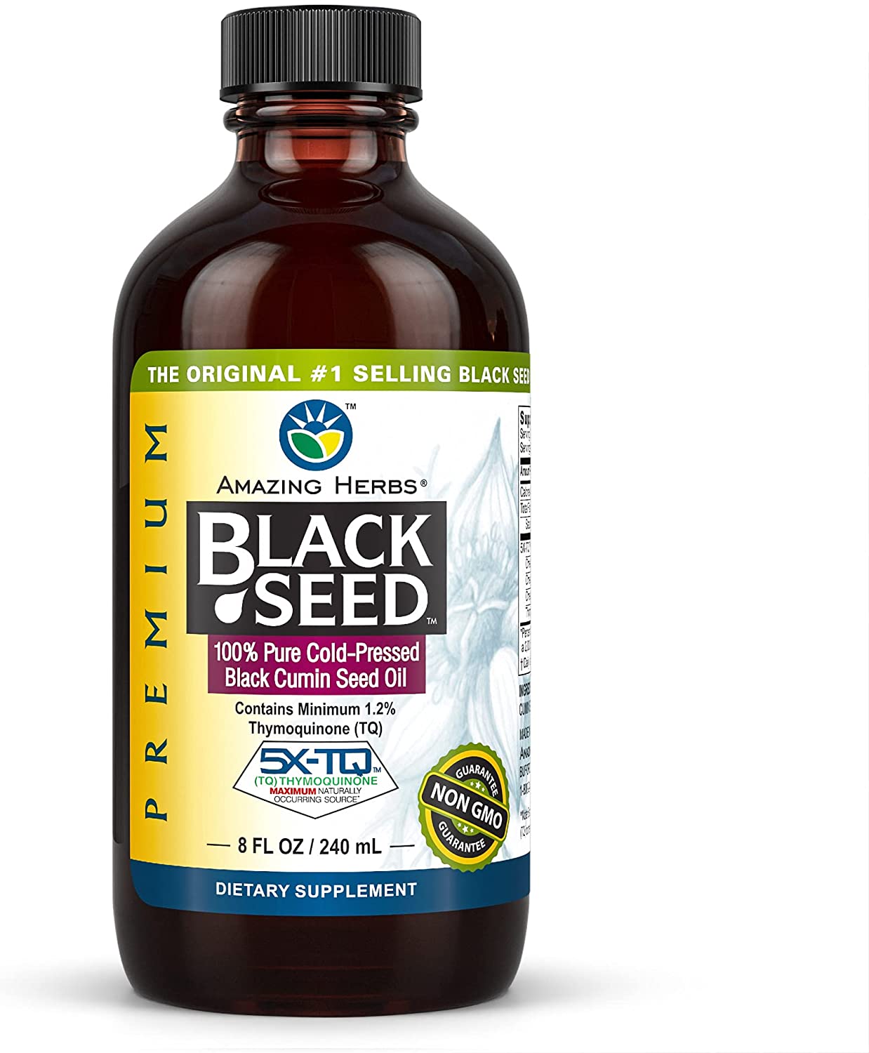 Amazing Herbs Vegan All-Natural Black Seed Oil