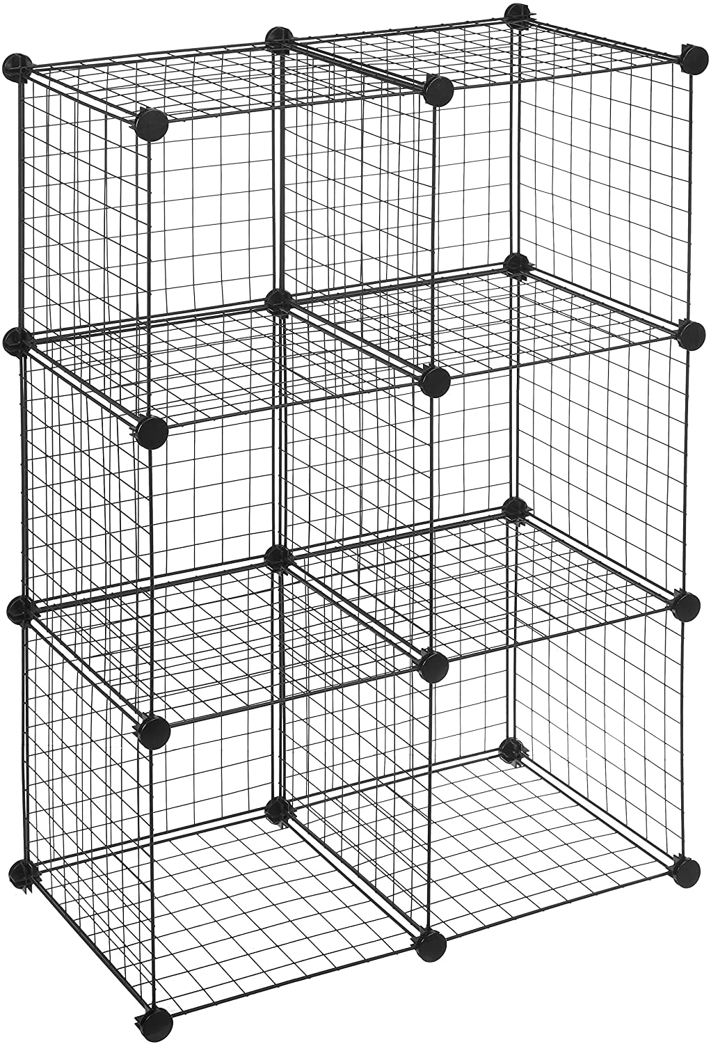 AmazonBasics Interlocking Steel Wire Cube Storage Shelves