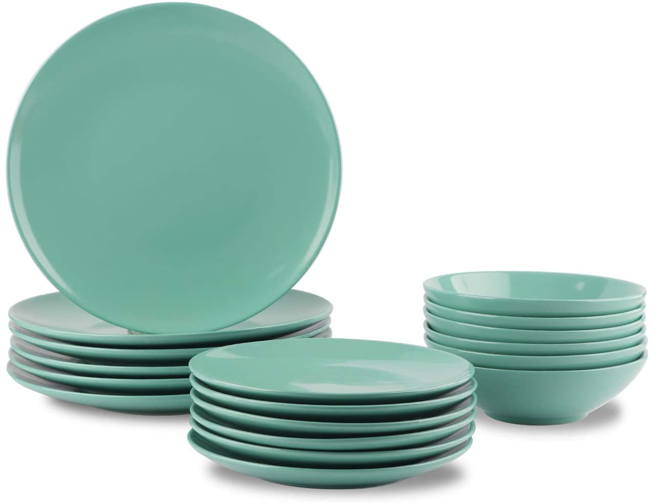 AmazonBasics Stoneware Everyday Dinnerware Set