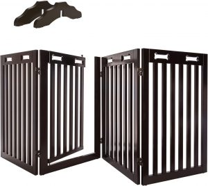 Arf Pets Stabilizing Hinged Door Extra Wide Pet Gate, 80-Inch