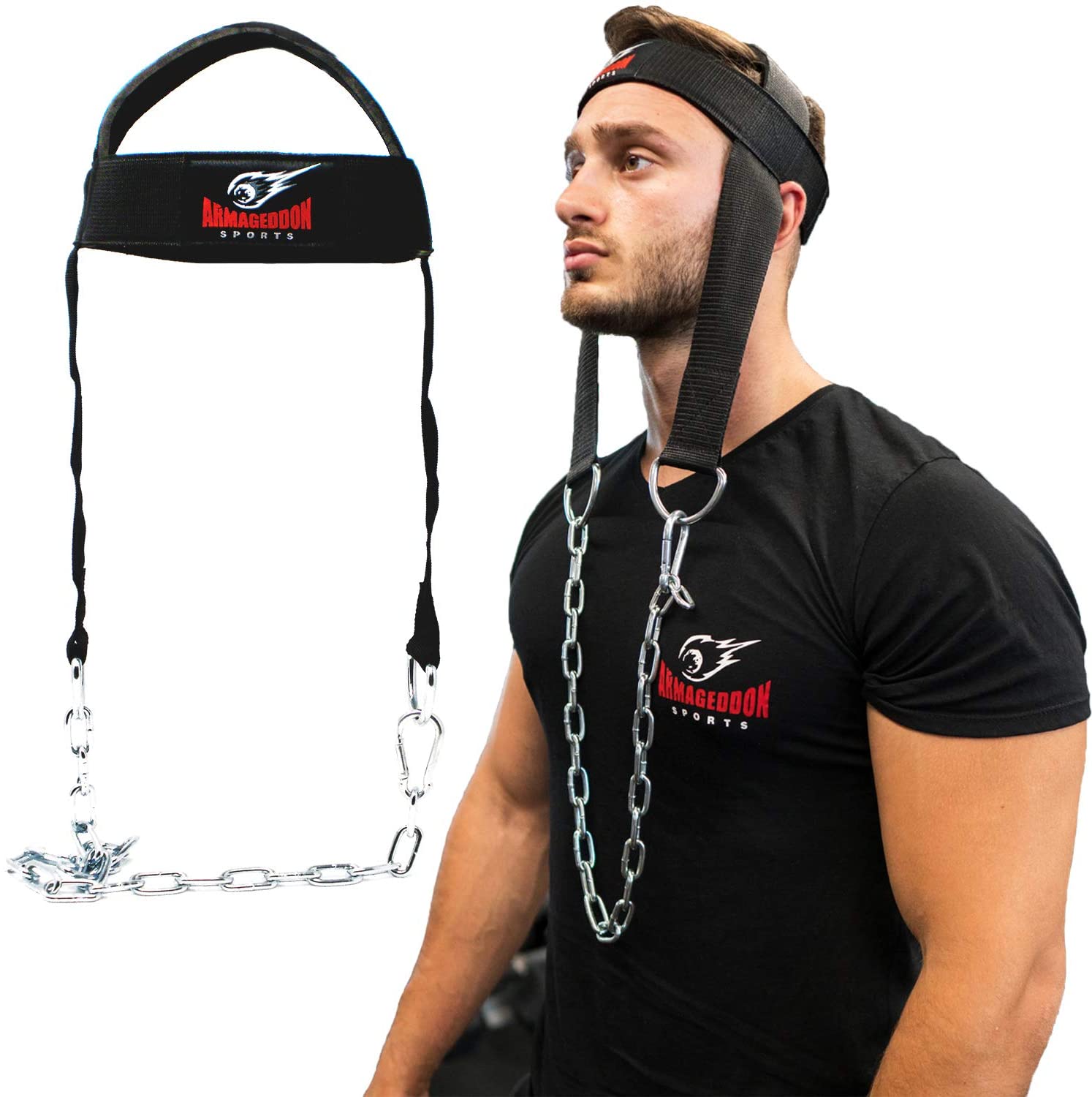 Armageddon Sports Padded Neck Harness For Weightlifting