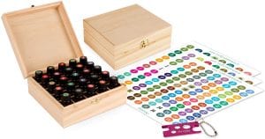 Aroma Designs Rectangular Wooden Box Essential Oil Storage