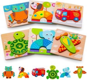 Ayeboovi Educational Toddler Puzzles, 6-Pack