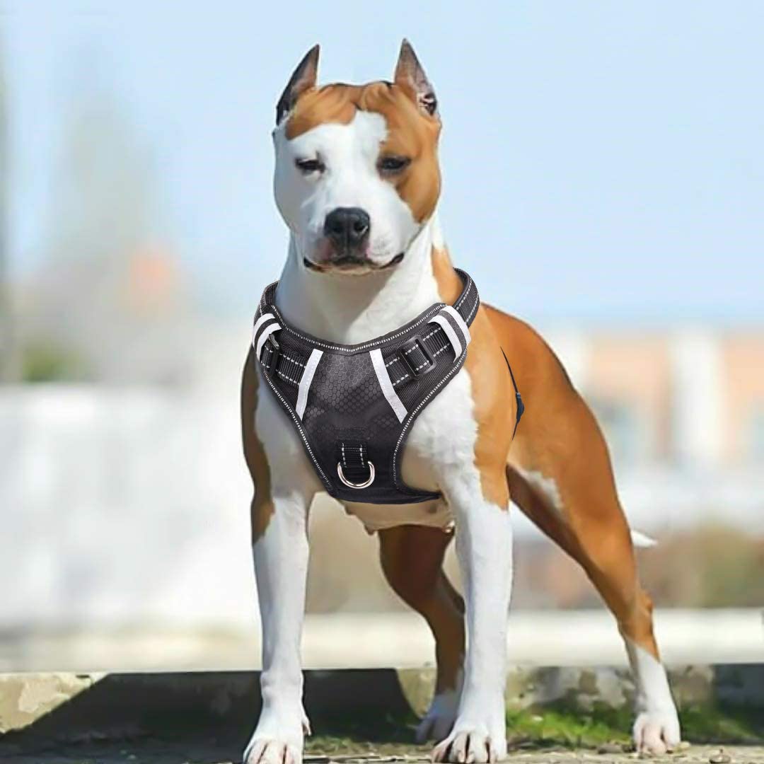 BABYLTRL No Pull Adjustable & Reflective Large Dog Harness Vest