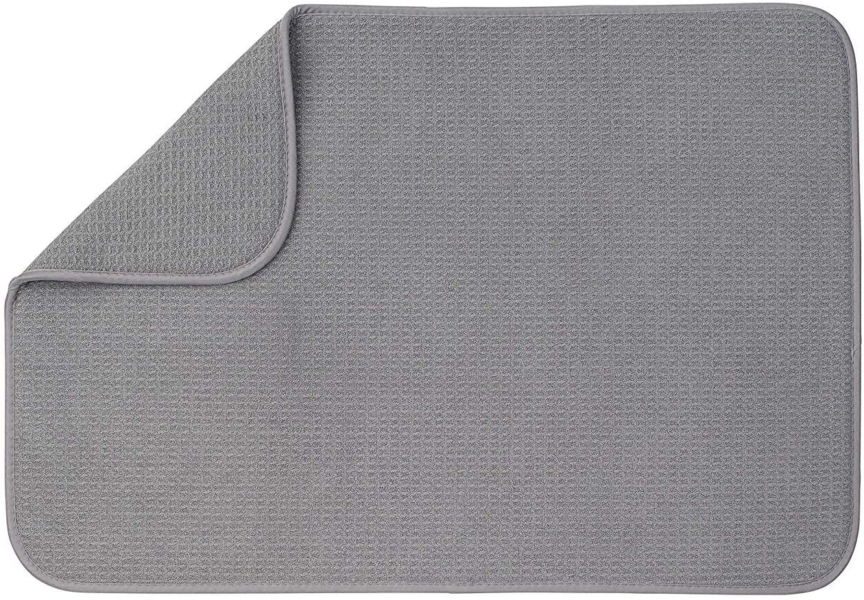 M-s Cloth Microfiber Dish Plate Drying Mats Kithcen Super Absorbent blue 16inch X 18inch