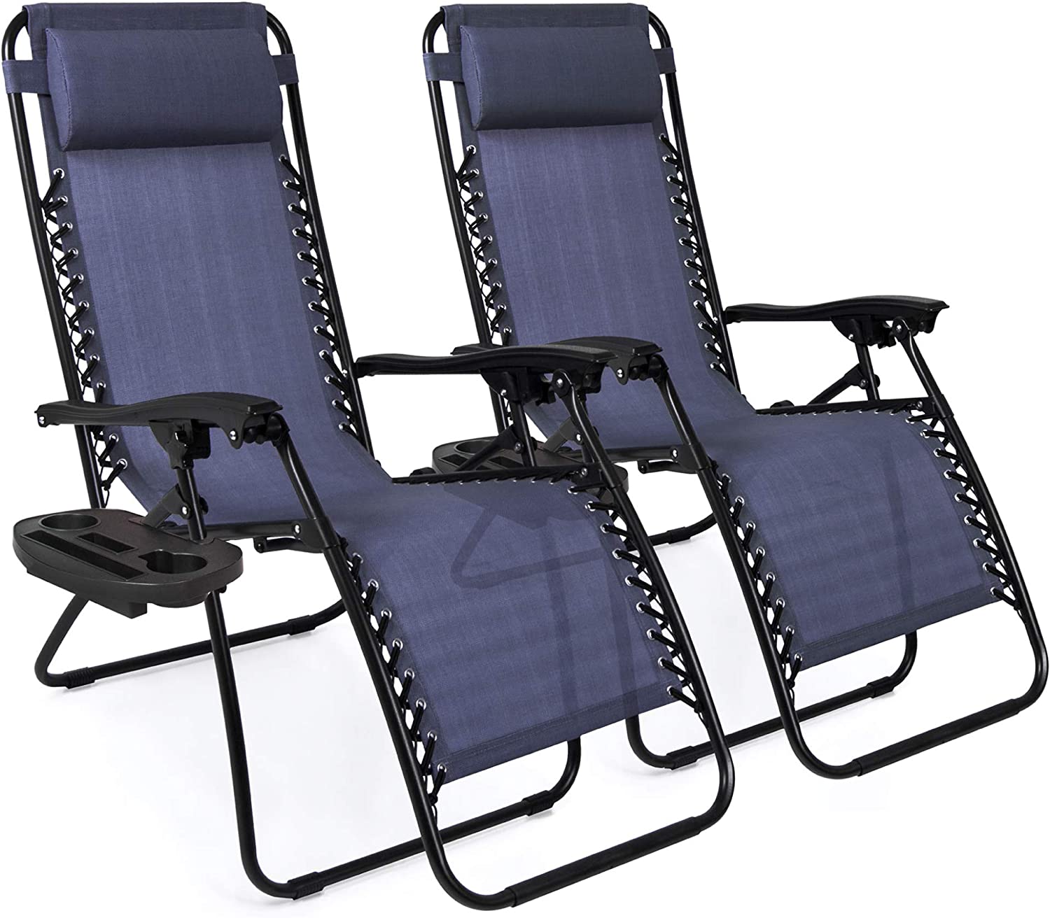 Best Choice Products Lockable Outdoor Lounge Chairs, Set Of 2