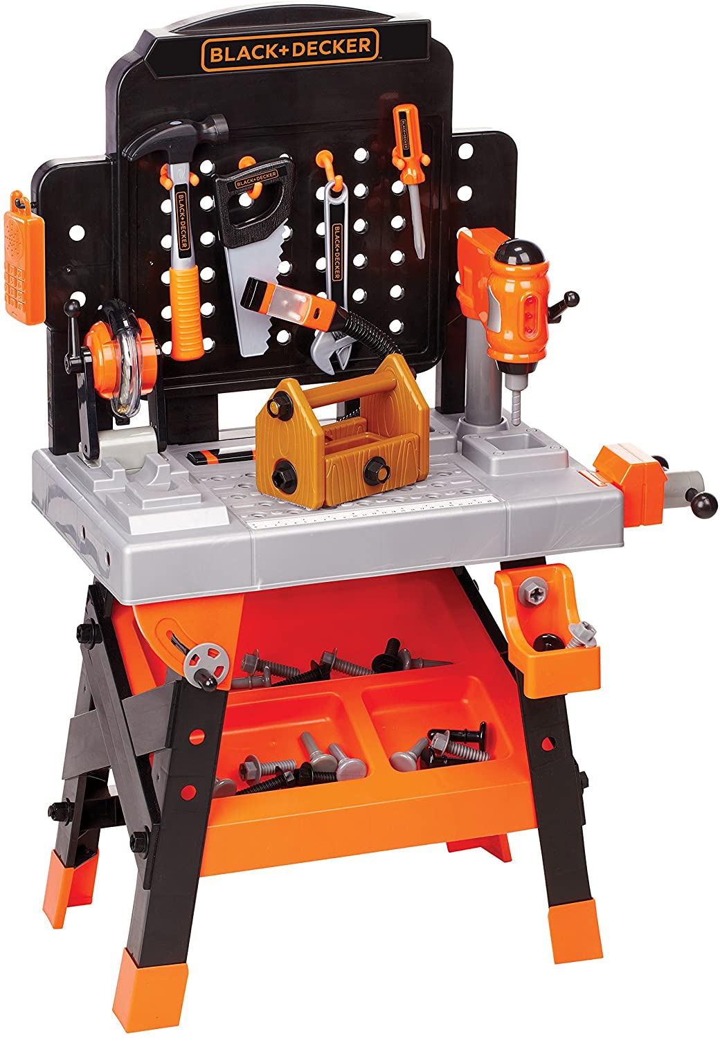 BLACK + DECKER Realistic Workbench Play Toolset For Kids, 75-Pieces