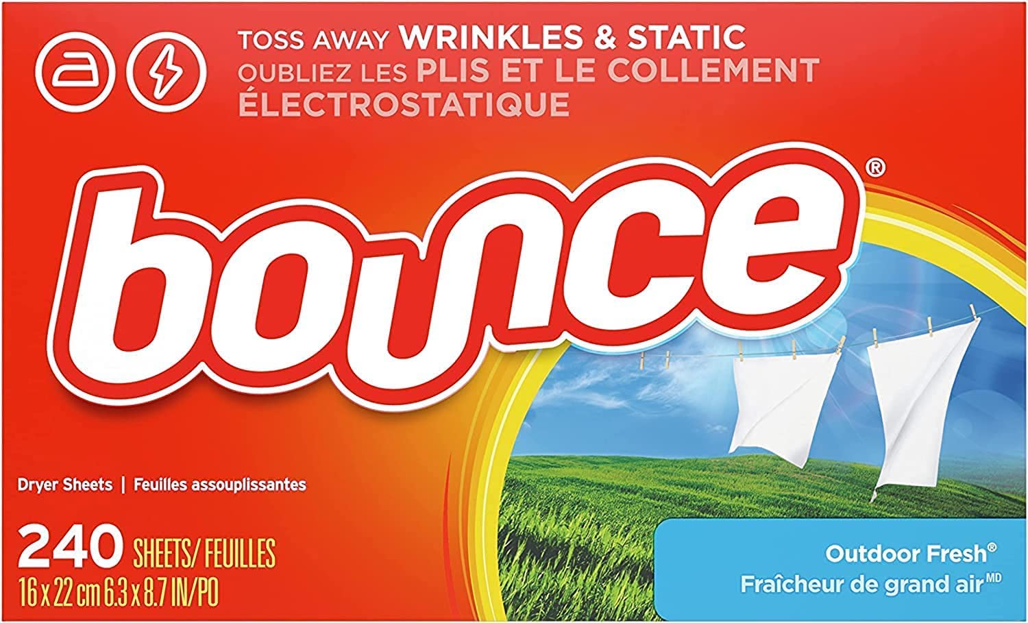 Bounce Biodegradable Fabric Softener & Dryer Sheets
