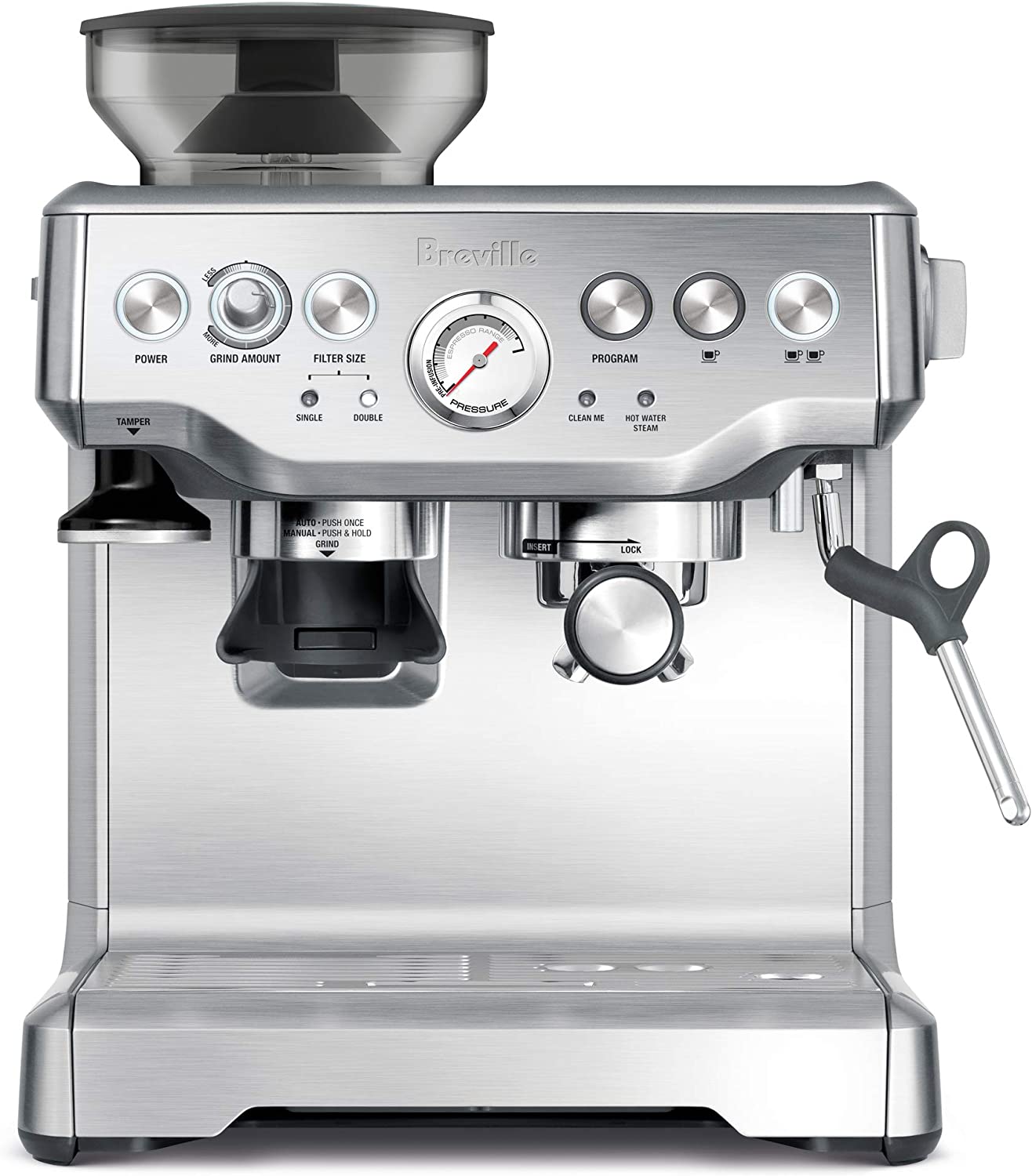Breville BES870XL Dose Control Grinding Stainless Steel Espresso Machine