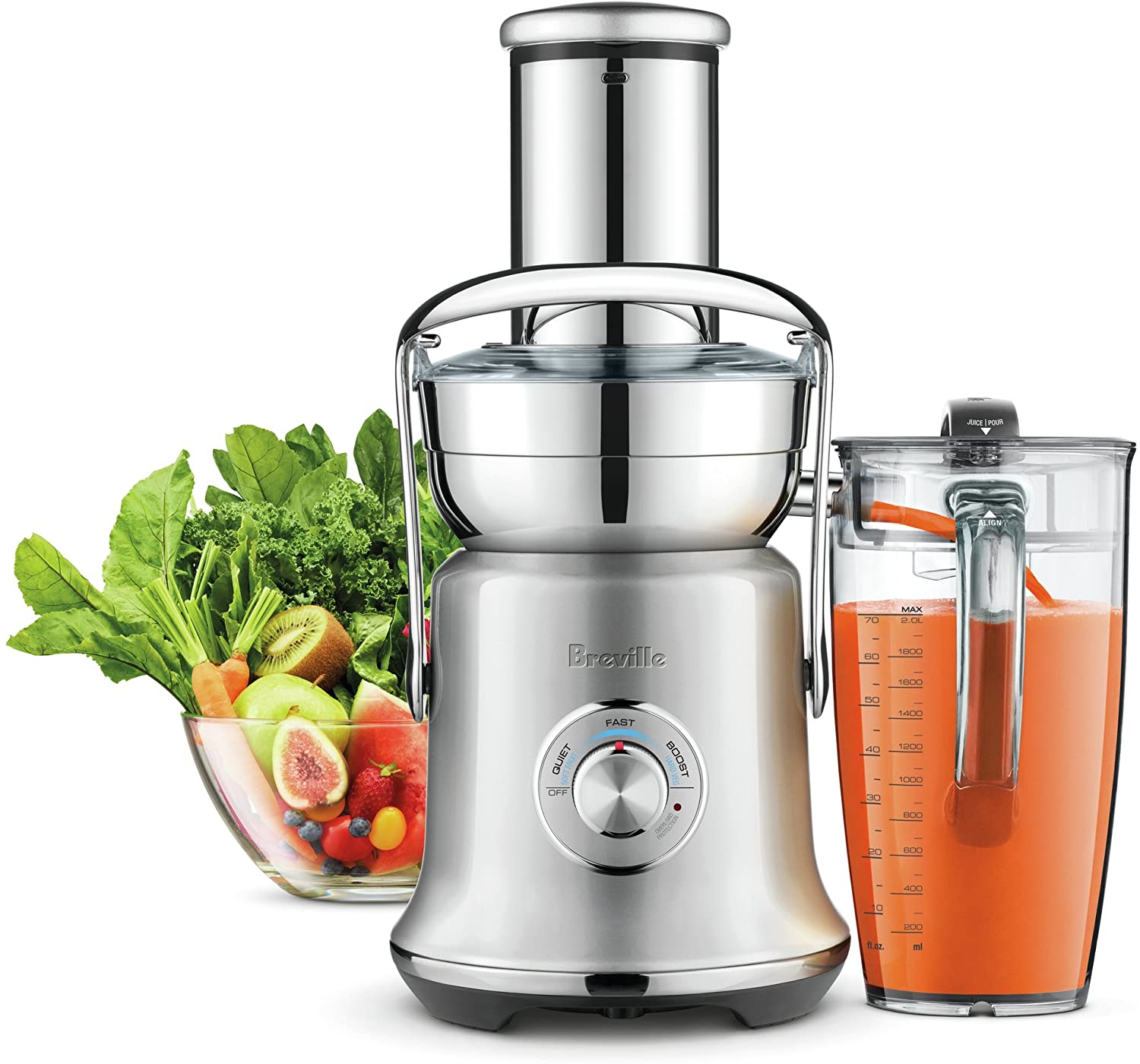 Breville BJE830BSS1BUS1 Brushed Stainless Steel Centrifugal Cold Press Juicer