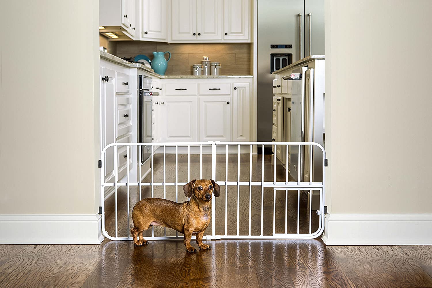 Carlson Pet Products Lil’ Tuffy Expandable Extra Wide Pet Gate, 38-Inch