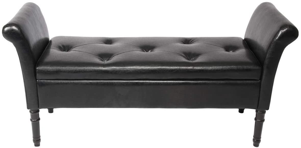 Changjie Furniture Modern Leather Storage Bed Ottoman