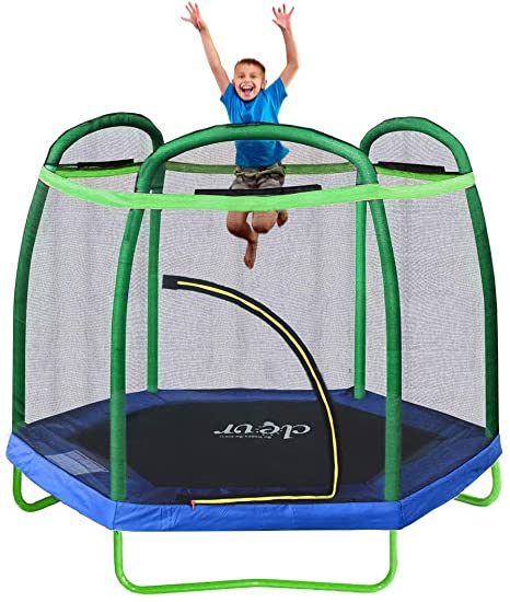 Clevr Safe Playtime Easy Setup Trampoline, 7-Feet