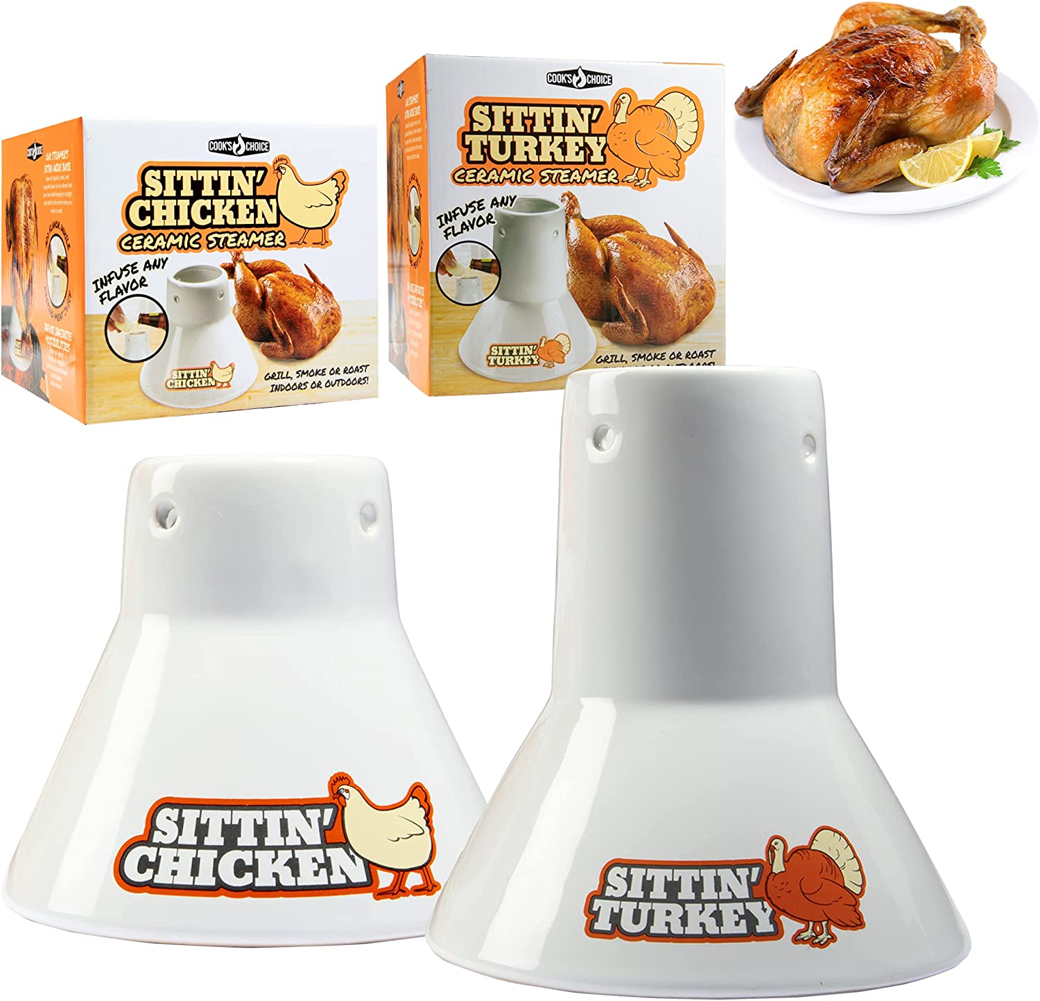 Cook’s Choice Flavor Infusing Beer Can Chicken Holder