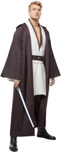 Cosplaysky Adult Jedi Hooded Robe Costume For Men