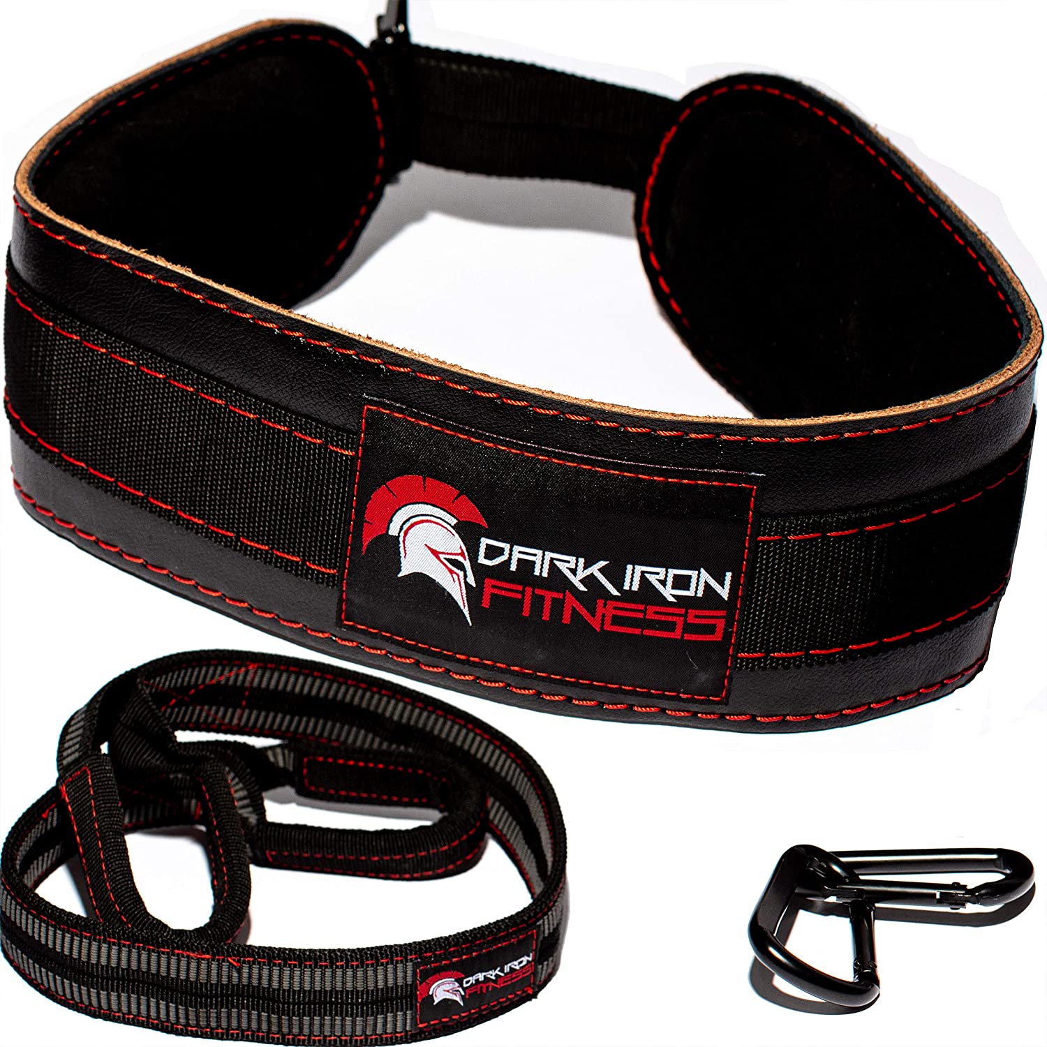 Dark Iron Fitness One Size Leather Dip Weight Lifting Belt