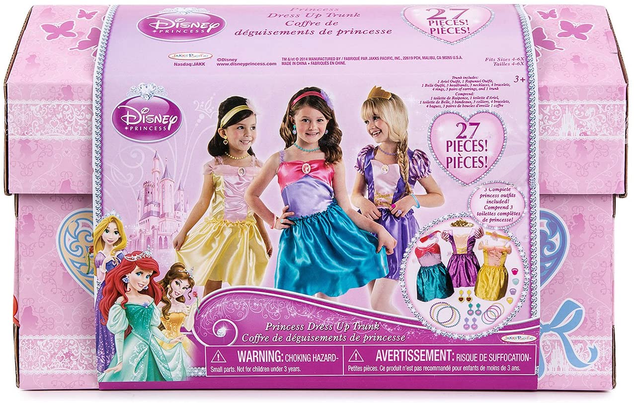Disney Princess Costume Princess Dress-Up Trunk, 27-Piece