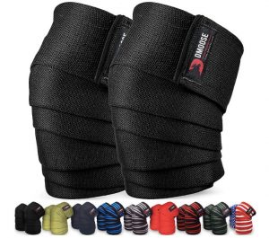 DMoose Fitness Flexible Fit Knee Wraps For Weightlifting