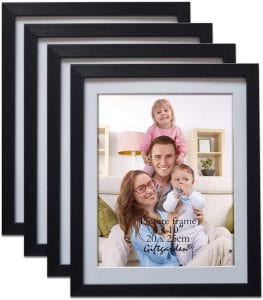 Giftgarden Classic 8 x 11-Inch Picture Frames, Set Of 4