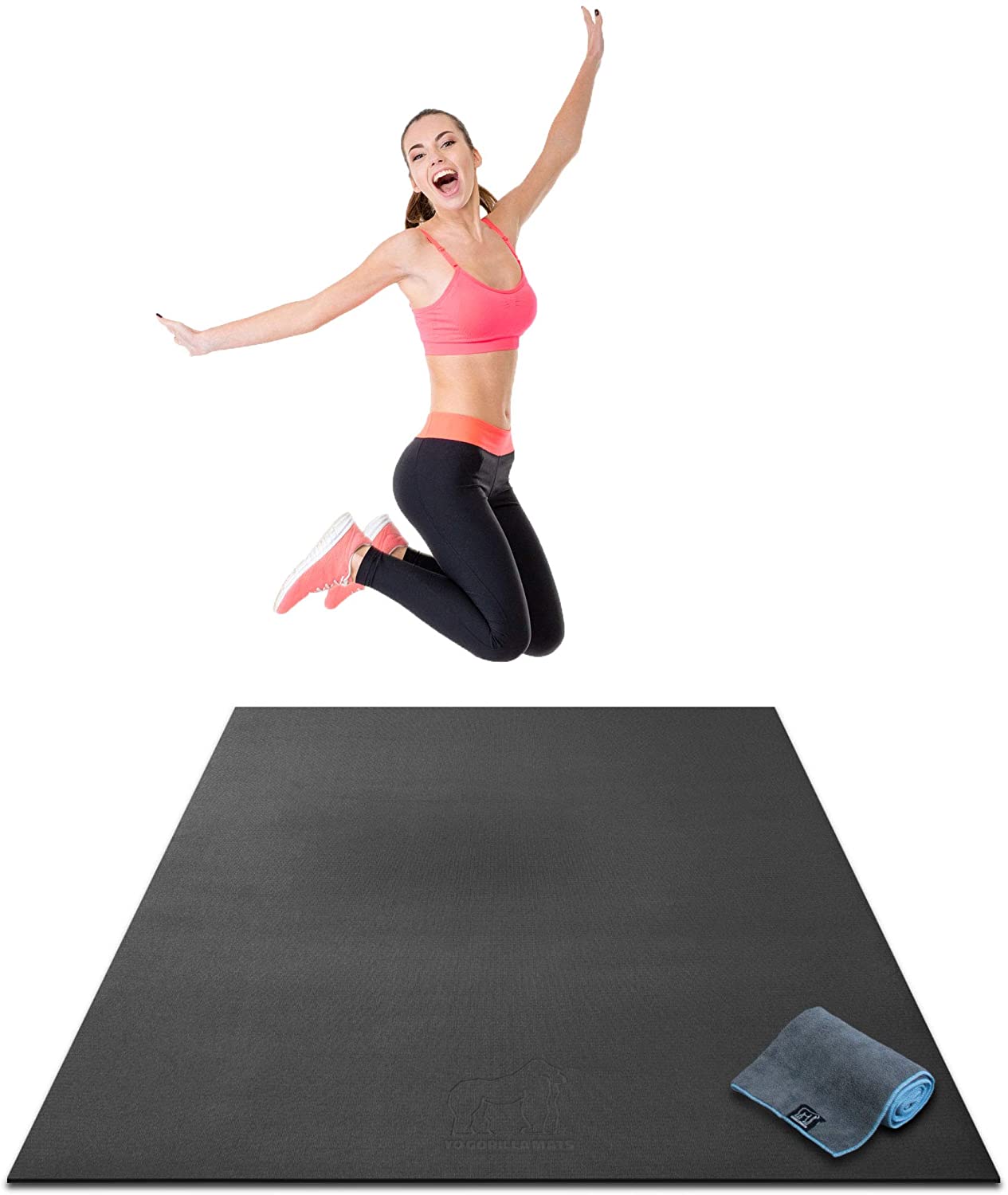 Exercise Mat Protector Pad Non-Slip Gym Equipment  for Treadmill Mat Texture US 
