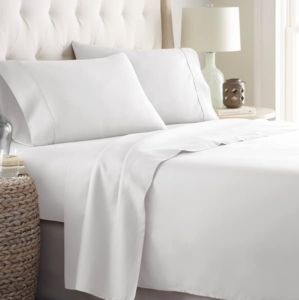 HC Collection Moisture-Resistant Hotel Bed Sheets, 4-Piece
