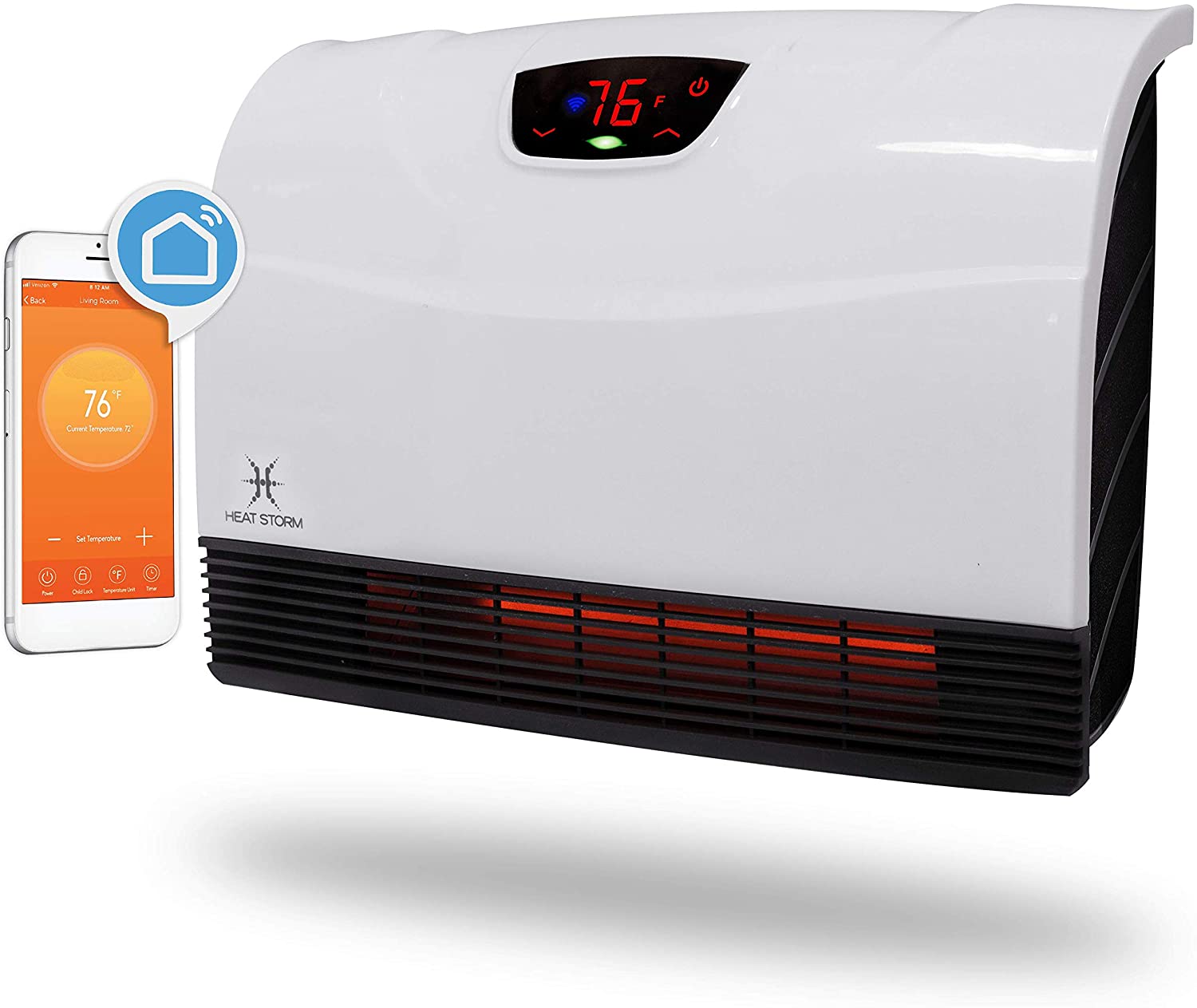 Heat Storm HS-1500-PHX-WIFI Infrared Wifi Wall Heater