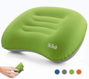HuTools Inflatable Ergonomic Backpacking Pillow